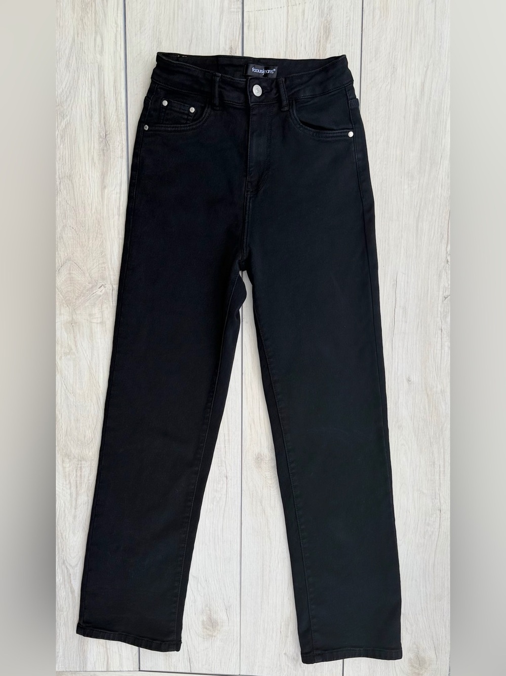 Focus Jeans Black Lightweight Comfort Stretch Work Wear Denim Breathable Cotton